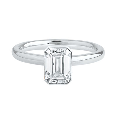 Dione Lab Grown Diamond Bezel Engagement Ring (1 1/2 ct. tw.)