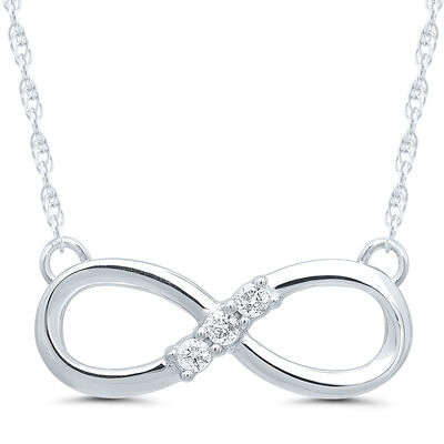 Diamond Accent Infinity Necklace