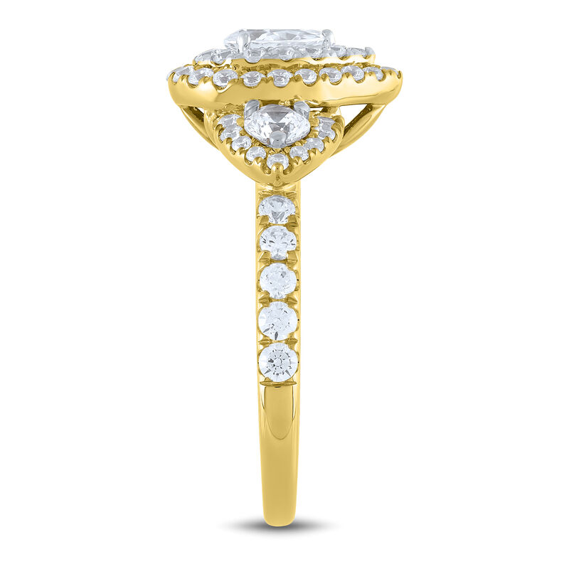 Helzberg Signature PearShaped Halo Engagement Ring