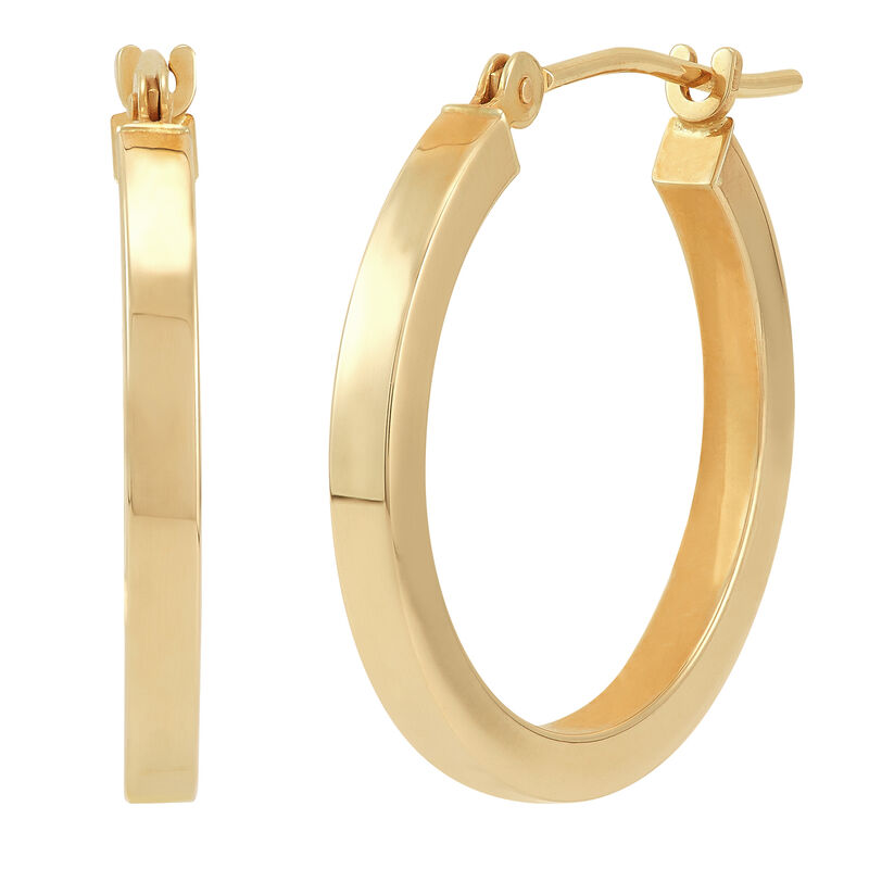 Polished Hoop Earrings in 14K Gold, 20MM