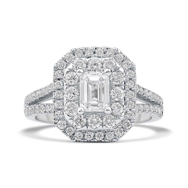 Bardot Emerald-Cut Lab Grown Diamond Engagement Ring in Platinum &#40;2 ct. tw.&#41;