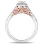 Enchanted Disney Belle 3/4 ct. tw. Diamond Engagement Ring in 14K White &amp; Rose Gold
