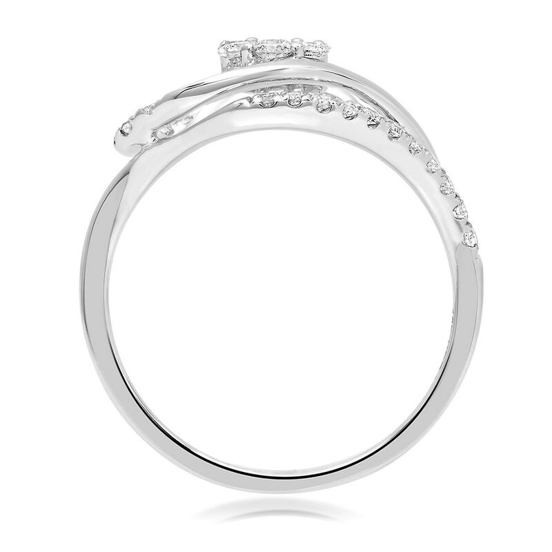1/2 ct. tw. Diamond Orbit Ring in 10K White Gold
