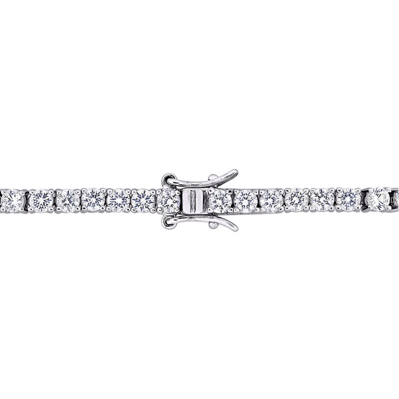 Lab-Created White Sapphire Bracelet in Sterling Silver 