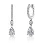 Lab Grown Diamond Dangle Drop Earrings in 14K White Gold &#40;1 3/4 ct. tw.&#41;