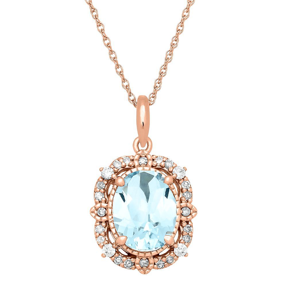 Gold Aquamarine and Moonstone Pendant Necklace for Women – Fabulous  Creations Jewelry