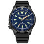 Promaster Diver Black Polyurethane Men&#39;s Watch in black ion-plated stainless steel