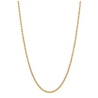Diamond-Cut Hollow Rope Chain in 10K Yellow Gold, 18