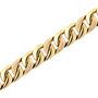 diamond curb chain bracelet in 10k yellow gold, 8.5&quot; &#40;3/4 ct. tw.&#41;