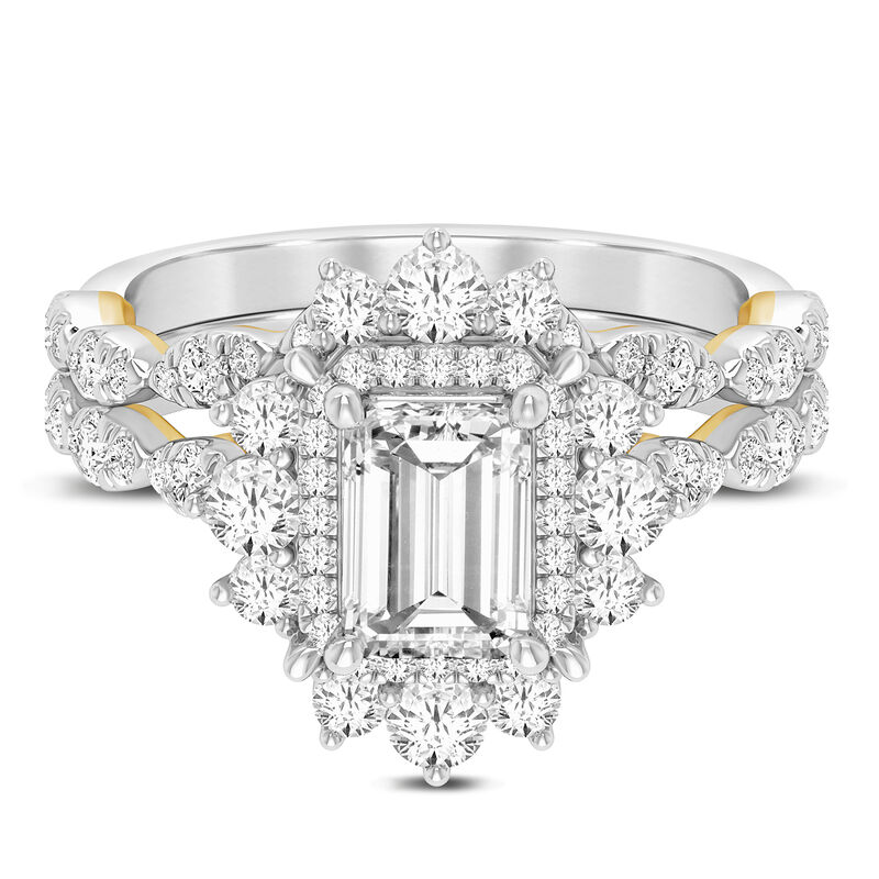 Simple Diamond Bridal Set 1/2 ct Diamond / 14K Yellow