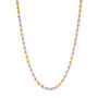 Tricolor Twisted Rope Chain in 10K Yellow, White &amp; Rose Gold, 3MM, 18&rdquo;
