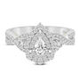 Pear-Shaped Double Halo Engagement Ring &#40;1 1/7 ct. tw.&#41;