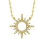 1/8 ct. tw. Diamond Sun Necklace in 10K Yellow Gold