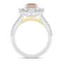 Paulette Morganite &amp; Diamond Engagement Ring in 14K White Gold &#40;1/2 ct. tw.&#41;