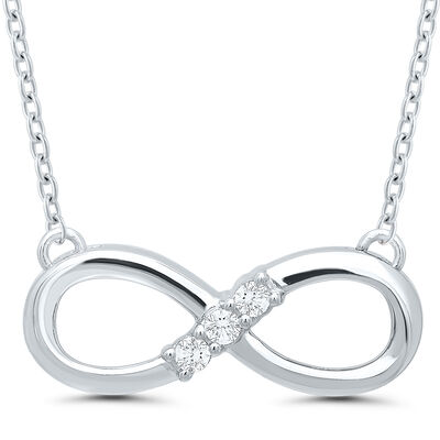 Diamond Accent Infinity Necklace