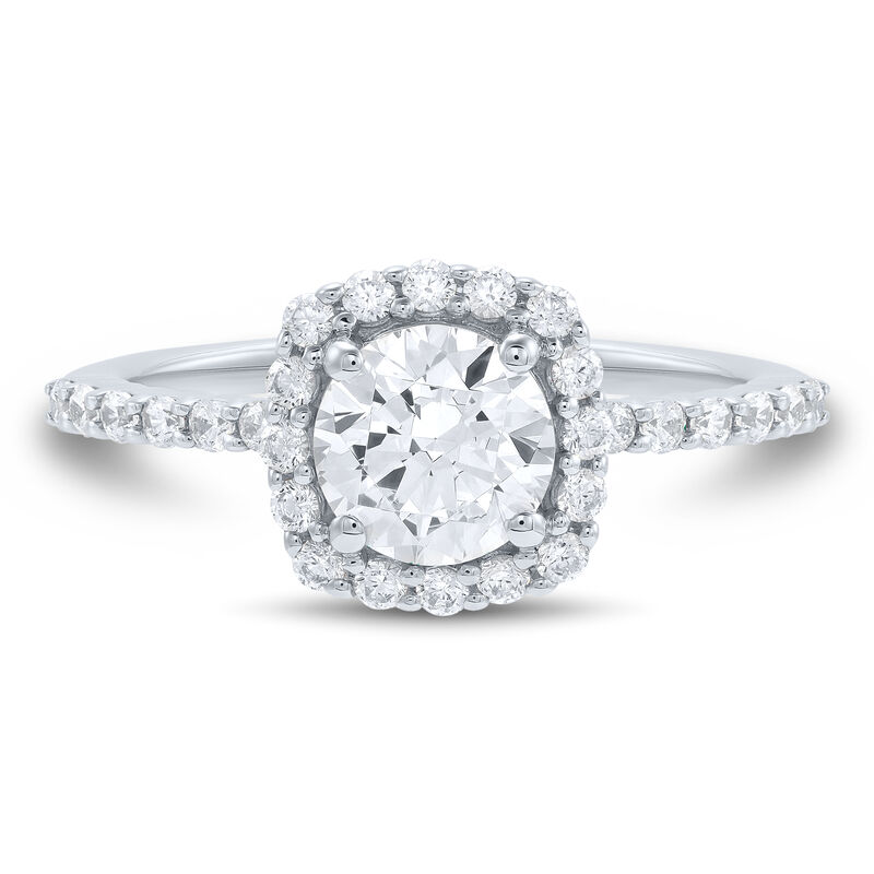 lab grown diamond round engagement ring in 14K gold &#40;1 3/4 ct. tw.&#41;