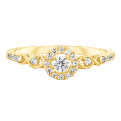 Diamond Promise Ring in 10K Yellow Gold (1/4 ct. tw.)