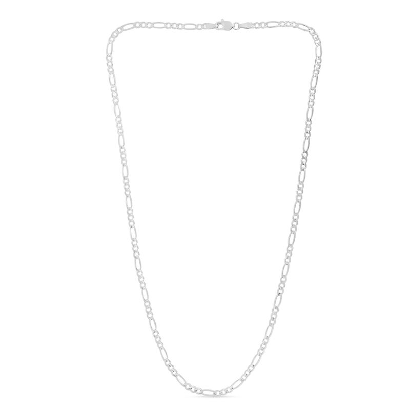 Figaro Link Chain in Sterling Silver, 2.8mm, 18&rdquo;