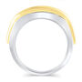 Men&rsquo;s Lab Grown Diamond Band in 10K White Gold and Yellow Gold &#40;3 ct. tw.&#41; 