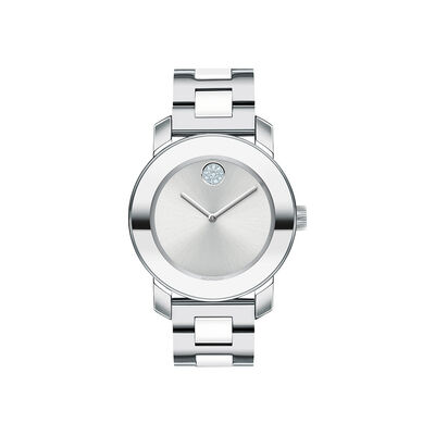 Women's Watch in Ceramic and Stainless Steel, 36mm