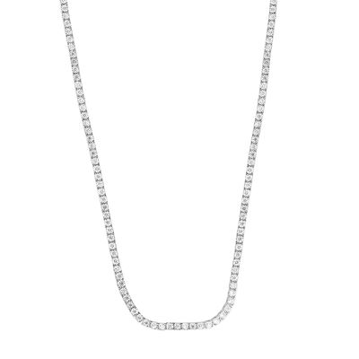 Lab Grown Diamond Tennis Necklace in 10K White Gold, 22” (7 ct. tw.)