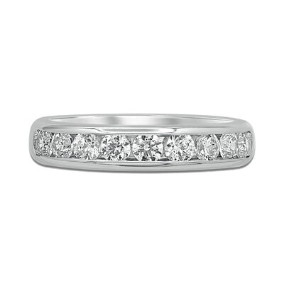 Comfort Fit Channel-Set Diamond Anniversary Band in 14K Gold (1 ct. tw.)