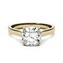Cushion-Cut Moissanite Solitaire Ring in 14K Yellow Gold &#40;2 ct.&#41;