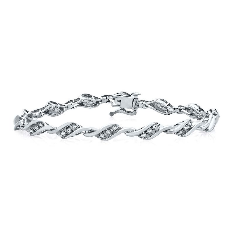 Diamond Bracelet with Bypass Links &#40;1 ct. tw.&#41;