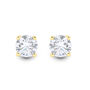 Lab Grown Diamond Round Stud Earrings In 14K Yellow Gold &#40;2 ct. tw.&#41;