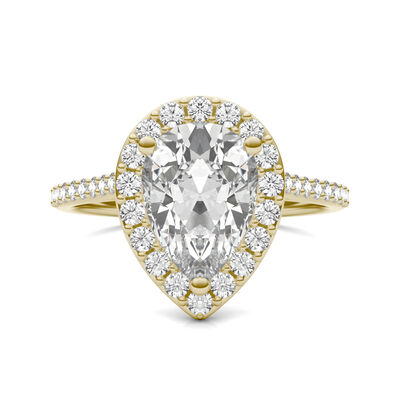 Lab-Created Moissanite Engagement Ring in 14K Yellow Gold (2 3/4 ct. tw.)