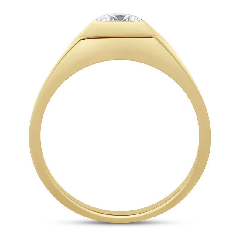 Men&rsquo;s Lab Grown Diamond Solitaire Ring in 10K Yellow Gold &#40;1 ctw.&#41;