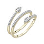 Diamond Spiral Ring in 10K Yellow Gold &#40;1/4 ct. tw.&#41; 