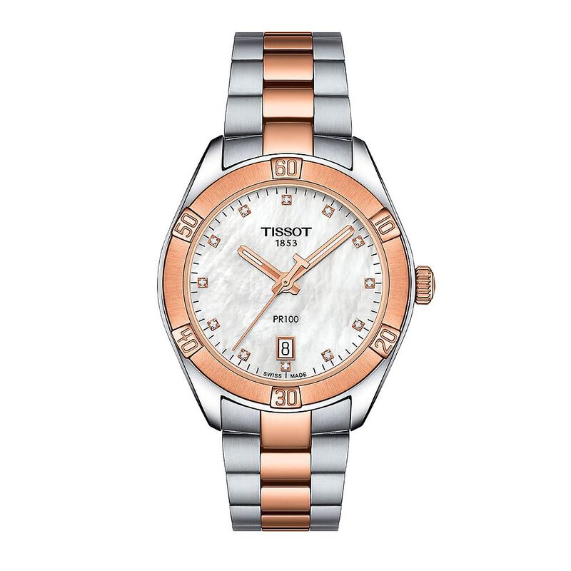 PR100 Sport Chic Diamond Women&rsquo;s Watch in Two-Tone Stainless Steel, 36mm