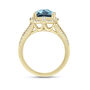 Blue Topaz Engagement Ring with Diamonds &#40;1/3 ct. tw.&#41;
