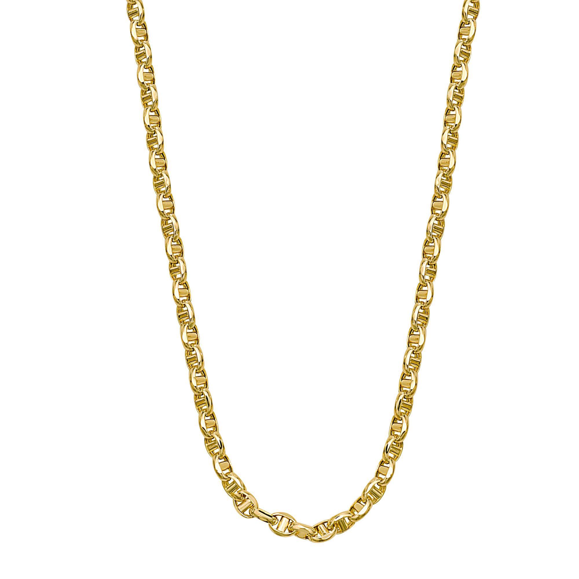 Men&#39;s Mariner Chain in 14K Yellow Gold, 22&quot;, 4.5MM