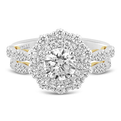 Ava Lab Grown Diamond Engagement Ring Set in 14K White Gold (2 ct. tw.)