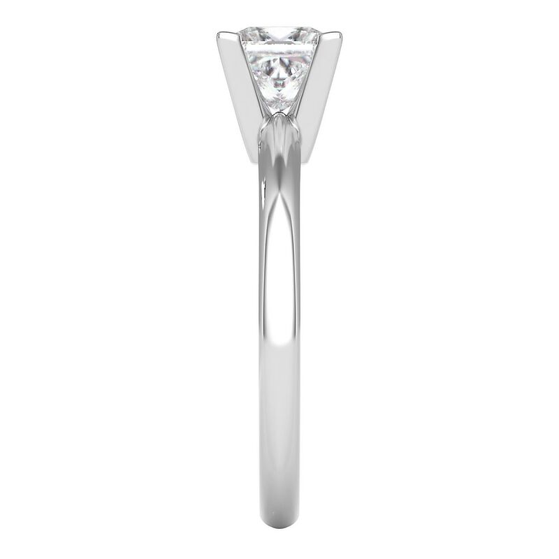 Princess-Cut Diamond Solitaire Engagement Ring