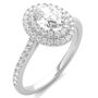 1 1/2 ct. tw. Diamond Oval-Shaped Double Halo Engagement Set in 14K White Gold
