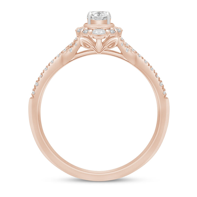 5/8 ct. tw. Oval-Shaped Diamond Engagement Ring