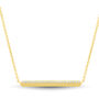 Lab Grown Diamond Horizontal Bar Necklace in Vermeil &#40;1/4 ct. tw.&#41;