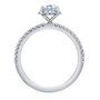 Oval-Shaped Diamond Halo Engagement Ring in 14K White Gold &#40;1 ct. tw.&#41;