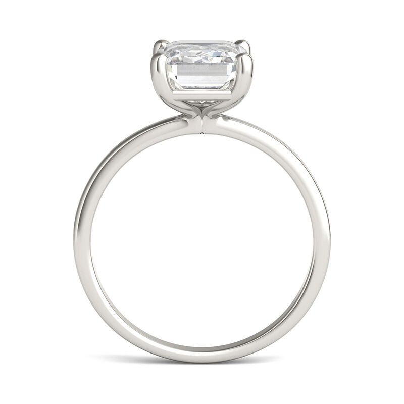 Emerald-Cut Moissanite Ring in 14K White Gold &#40;2 1/2 ct.&#41;