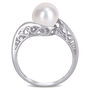 Freshwater Cultured Pearl Ring in 10K White Gold