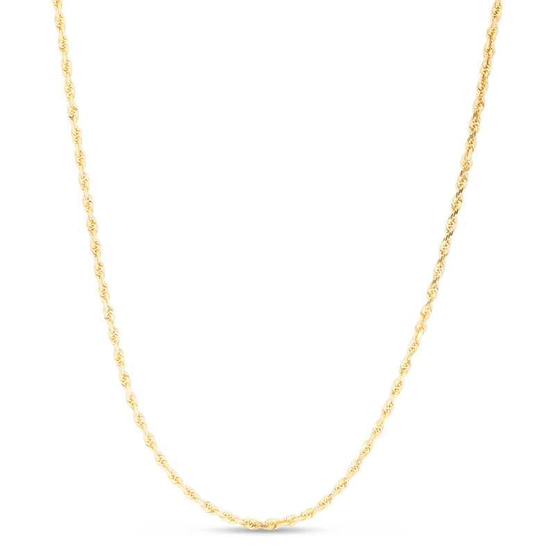 Rope Chain Necklace in 14K Yellow Gold, 1.5mm, 20&rdquo;