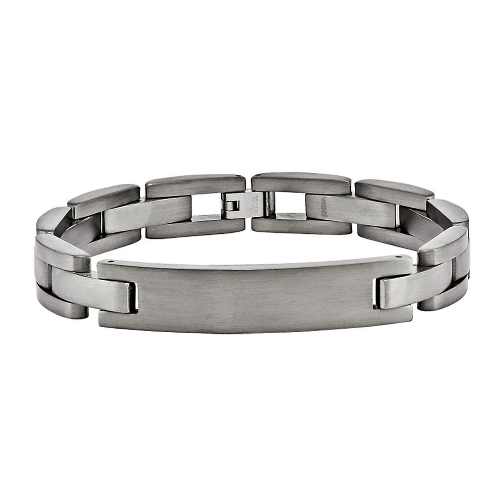 Men's Boys Pure Titanium Rubber Bracelet Charm Bangle 08100 -£91 - Titanium  Jewellery UK