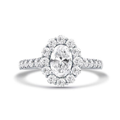 Esme Oval Lab Grown Diamond Engagement Ring in Platinum (2 ct. tw.)