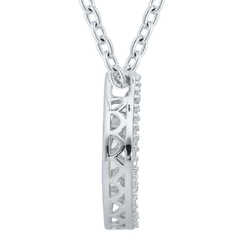 1/5 ct. tw. Diamond Moon &amp; Star Pendant in Sterling Silver