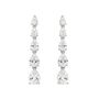 Lab Created White Sapphire Drop Earrings in Sterling Silver