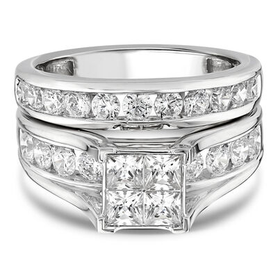 Princess-Cut Diamond Engagement Ring Set in 10K Gold (2 ct. tw.)