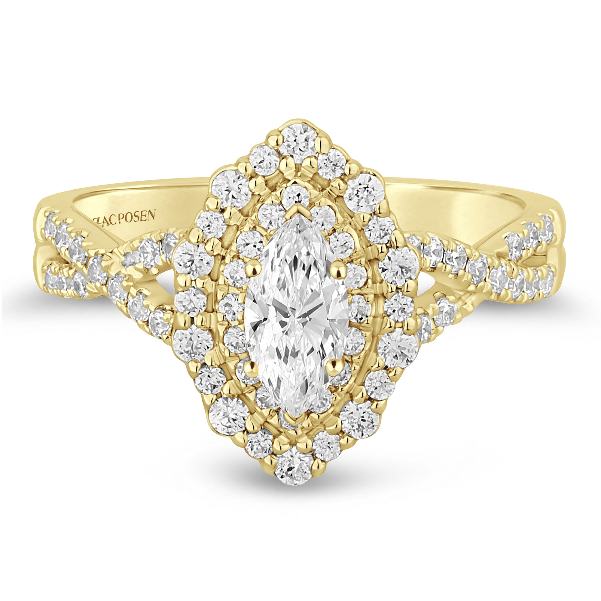 ZAC Zac Posen Oval Bezel Diamond Engagement Ring with Baguette Sidestones  from Blue Nile | Unique engagement rings, Unusual engagement rings, Engagement  rings